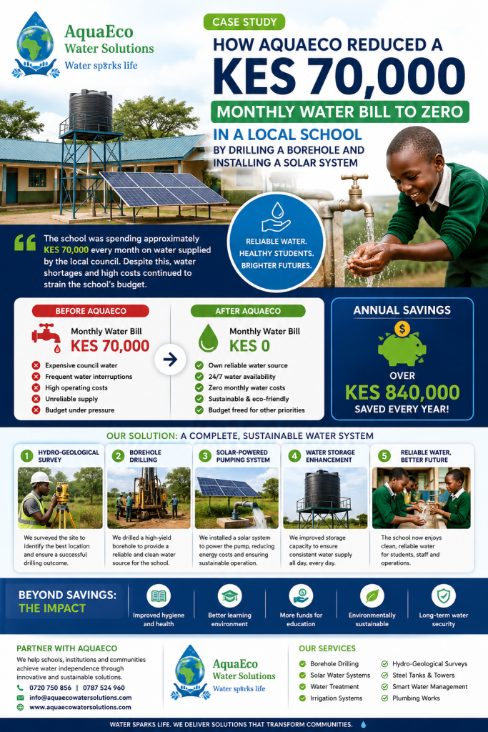 visual case study report by AquaEco Water Solutions.